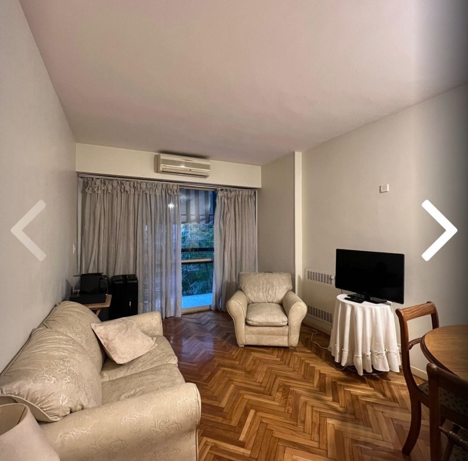Alquiler Temporario 2 Ambientes c/Balcon, Callao 1700, Recoleta.