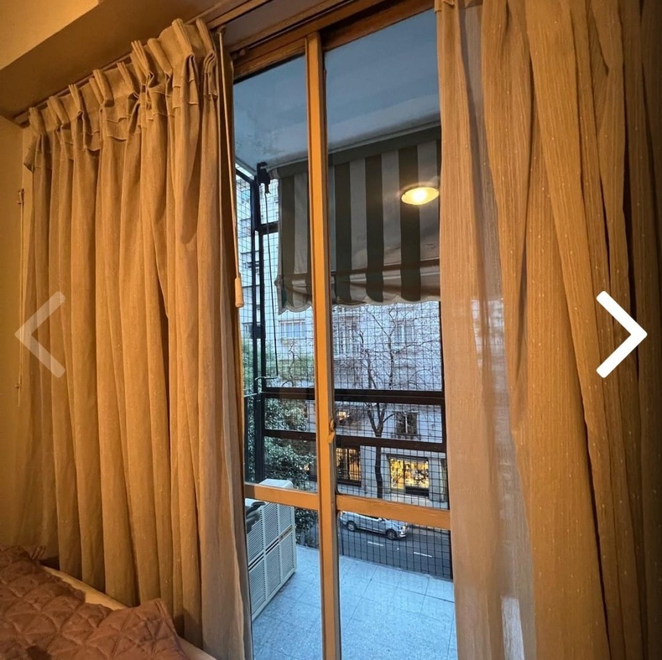 Alquiler Temporario 2 Ambientes c/Balcon, Callao 1700, Recoleta.