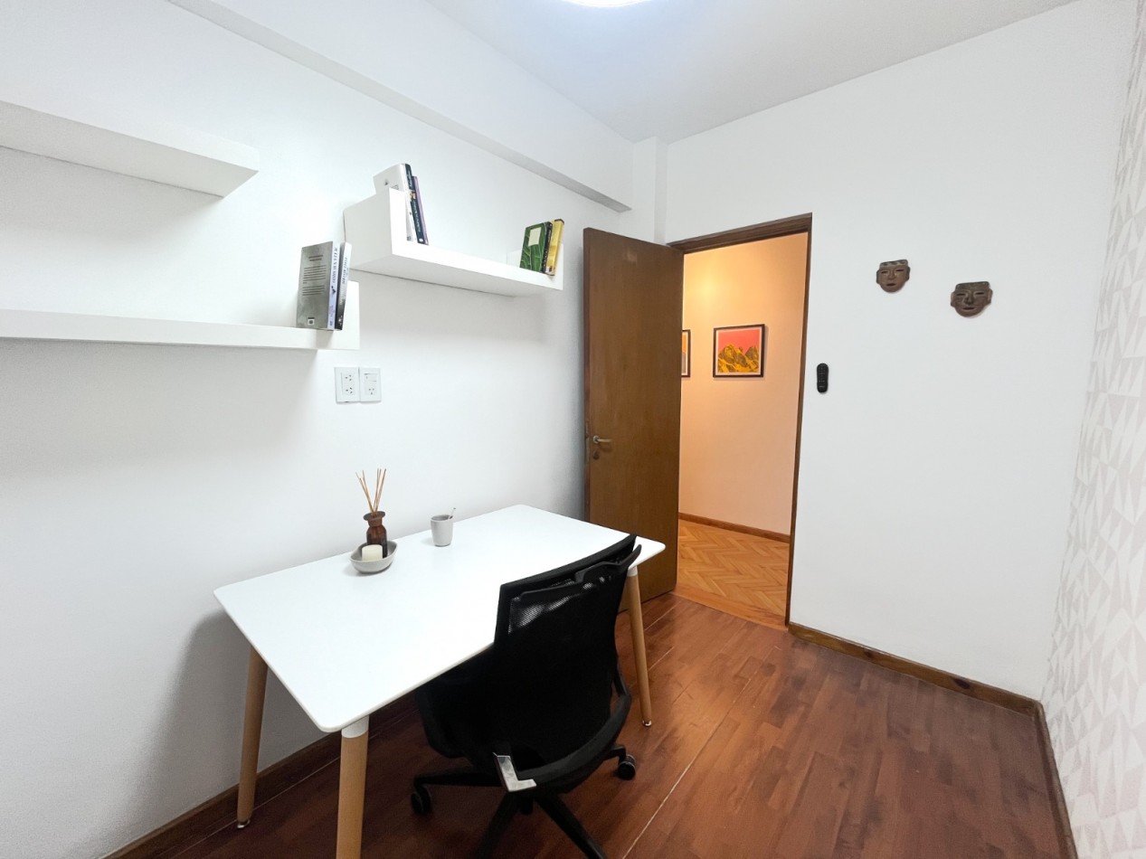 Alquiler Temporario SEMIPISO 3 Ambientes + escritorio, French 2600, Recoleta