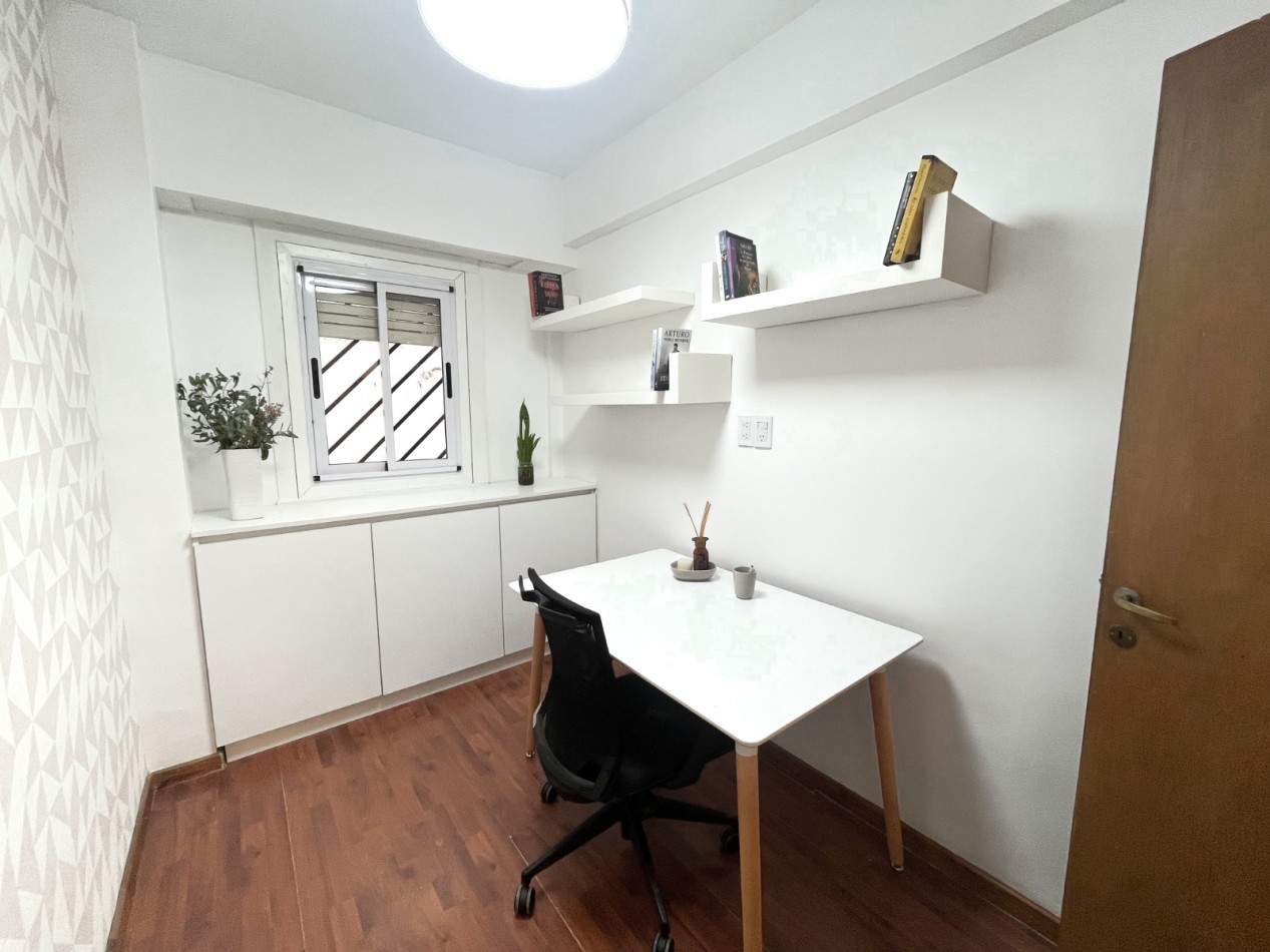 Alquiler Temporario SEMIPISO 3 Ambientes + escritorio, French 2600, Recoleta